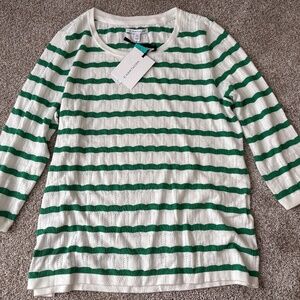 41 Hawthorn Irene green pointelle sweater